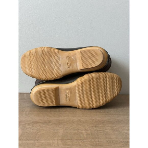 Sperry Saltwater W's 7.5 Brown Leather and Dark Brown Duck Rain Winter Boots - Picture 5 of 10